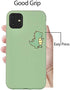 JOYLAND Silicone Matcha Green Couple Phone Case for iPhone 7/8/SE 2020 Lover Cute Cartoon Dinosaur Phone Case Cover Bumper Mustard Green Protectiv...