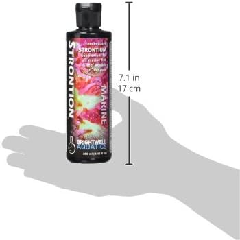 Brightwell Aquatics Strontion - Concentrated Strontium Supplement for All Marine Aquariums, 250ML...