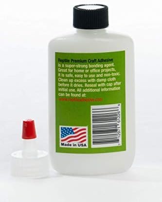 REPTILE Premium Craft Adhesive 2 oz Dries Clear-Order and Ship above 40 Degrees F...