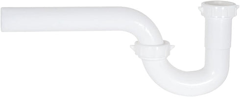 EZ-FLO 1-1/4 Inch P-Trap for Tubular Drain Applications, White Polypropylene, 35374...