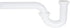 EZ-FLO 1-1/4 Inch P-Trap for Tubular Drain Applications, White Polypropylene, 35374...