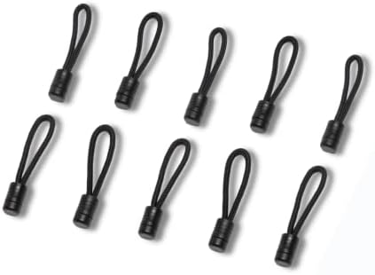 Stayput Black Pull Cords - 10 Pack, Used with Shock Cords & Zippers for Canvas Sold Separately...