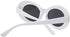 Clout Goggles HypeBeast Oval Sunglasses Mod Style Kurt Cobain (White)...