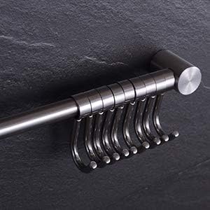 304 Stainless Steel Kitchen Rail Hooks Hangers Wall Mounted (Rod Hook)...