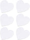 Healifty 6pcs Oil Painting Board Heart- Shaped Stretched Canvas Painting Canvas Panels Canvas Panels for Acrylic Painting Canvas Boards Artist Bla...
