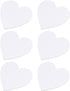 Healifty 6pcs Oil Painting Board Heart- Shaped Stretched Canvas Painting Canvas Panels Canvas Panels for Acrylic Painting Canvas Boards Artist Bla...