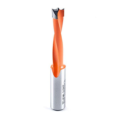 Amana Tool - 304075 Carbide Tipped Brad Pt Boring Bit L/H 7.5mm Dia x 70mm Long x 10mm Sha...