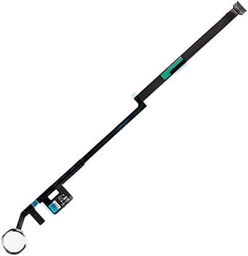 White Home Button Replacement for iPad 10.2" 2019 7th/8th/9th Gen (A2197/A2198/A2200/A2270/A2428/A2429/A2430) Incl Flex Cable Connector...