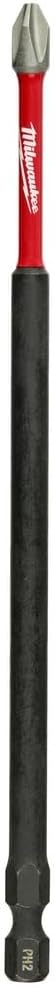 MILWAUKEE ELECTRIC TOOL 48-32-4802 Shockwave 6" Power Bit Phillips #2...