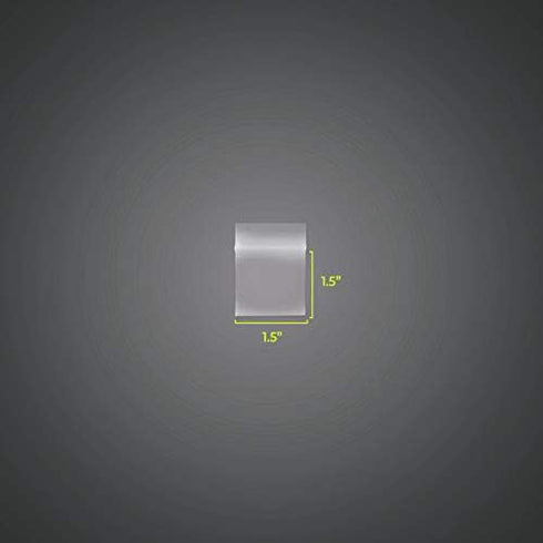 SNL Quality Zipper Lock Reclosable Clear Disposable Plastic Bags, Strong | 1.5" X 1.5" - 2 MIL - 100 Bags...