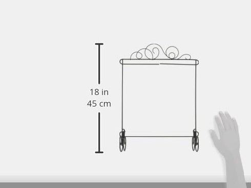 Ackfeld ACK89727 Grey/Silver Meandering Single Table Stand, 11.5" x 11.5"...