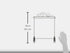 Ackfeld ACK89727 Grey/Silver Meandering Single Table Stand, 11.5" x 11.5"...