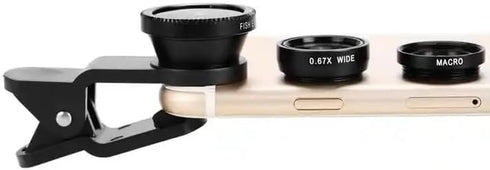3 Lens Kit for iPhone and Android Camera | Ultra Wide Angle, Fisheye, Macro Lenses | Smartphone Photography & Video Creation | Palo Alto Electroni...