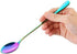 Marco Almond® Long Handle Spoons, Colorful Plated Latte Spoon, Stainless Steel Ice Cream Spoon, Iced Tea, Cocktail Stirring,Tea, Coffee, Milkshake...