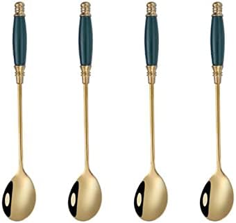 Coffee Spoon Sets for Mixing,Iced Tea Spoons, Cocktail Stirring, Tea, Coffee, Milkshake, Cold Drink...