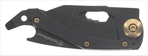 Smith & Wesson Multi-Tool 5.5in Stainless Steel Folding Knife with 2in Drop Point Blade and S.S. Handle for Outdoor, Tactical, Survival and EDC...