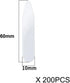 200PCS Clear Plastic Shirt Collar Stays Dress Shirt Collar Holder Inserts Tabs Shirts Collar Bones Jacket Shirt Collar Supports for Men...