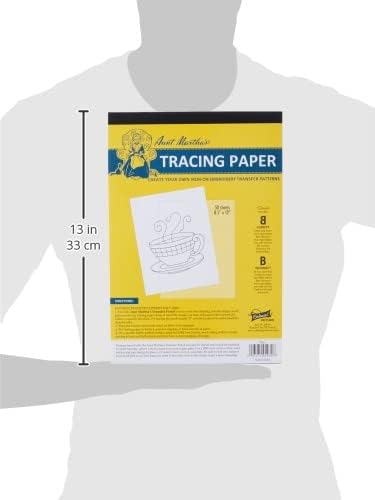 Aunt Martha's 8.5-Inch by 12-Inch Tracing Paper, 50-Sheet...
