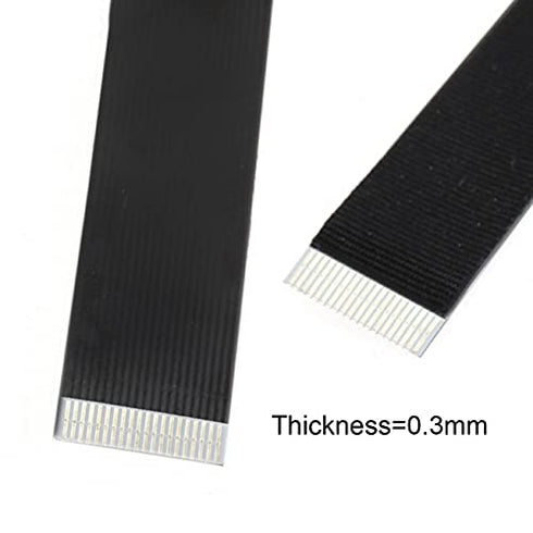 NFHK Up Angled USB 2.0 Type-A Male to Micro USB 5Pin Male Data Flat Slim FPC Cable for FPV & Disk & Phone 50CM...