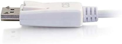 C2G USB Adapter, USB C to Display Port, 4K, 30Hz, White, 12 Feet (3.65 Meters), Cables to Go 26882...