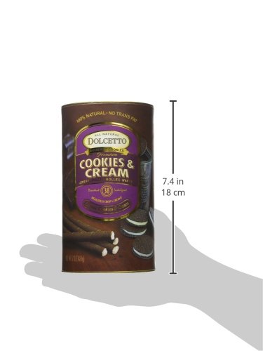 DOLCETTO Dolcetto Wafer Rolls Cookies Cream, 12 OZ...