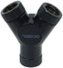 Alphacool HF G1/4" Y-Connector, Triple Rotary, Deep Black...