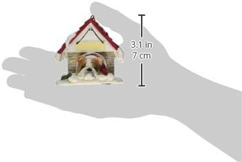 Bulldog Ornament A Great Gift For Bulldog Owners Hand Painted and Easily Personalized "Doghouse Ornament" With Magnetic Back...