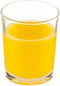 Vikko Small Orange Fruit Juice Glasses, 5 oz, Set of 6, Durable Glass Tumblers, Dishwasher Safe...