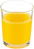 Vikko Small Orange Fruit Juice Glasses, 5 oz, Set of 6, Durable Glass Tumblers, Dishwasher Safe...