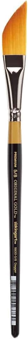 KINGART Original Gold 9800-1/8, Premium Artist Brush, Golden TAKLON Dagger-Size: 1/8, Black...