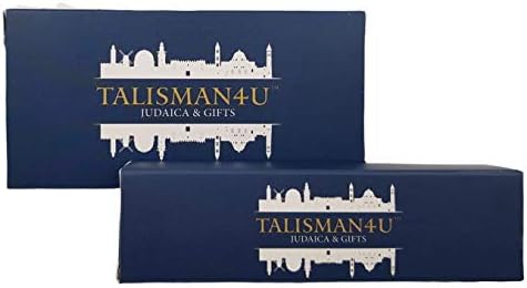 TALISMAN4U Pewter MEZUZAH CASE with Scroll Jerusalem Design Israel Judaica Door Mezuza 4 Inch...