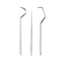 Dental Teeth Pick Stainless Steel Toothpick Set Reusable Tooth Stains Remover Dental Tool Teeth Cleaning Tools with Holder for Outdoor Picnic, Cam...