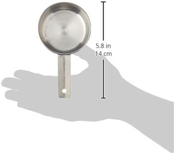 Tablecraft (724C) 1/2 Cup Stainless Steel Measuring Cup (2-Pack)...