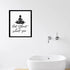 Let That Shit Go Bathroom Quote Art for Painting Wall Picture Office Decor Funny Yoga Room Sign Canvas Prints and Poster Wooden Framed Ready to Ha...