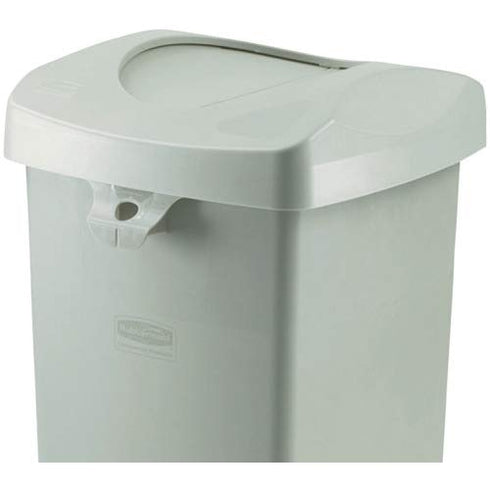 Rubbermaid Commercial Products Untouchable Recycling Duel Stream Lid, Green (1788375)...