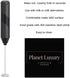 Milk Frother - Handheld Battery-Operated Foamer for Coffee, Cappuccino, Matcha, Hot Chocolate - Electric Mixer for Iced & Hot Beverages - Includes...