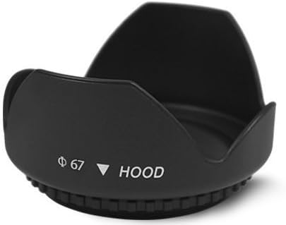 67mm Digital Tulip Flower Lens Hood and 67mm UV Filter for Nikon CoolPix P900, P950 Digital Camera...