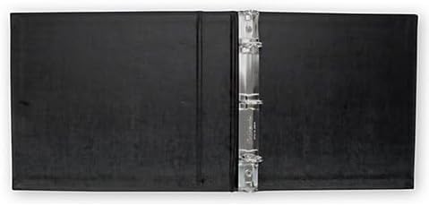 3 Ring Check Binder for 3-On-A-Page Compact Voucher Checks with Side-Tear (Black) Holds 250 checks, Perfect for End-Stub Deskbook, 9 1/4 x 9"...