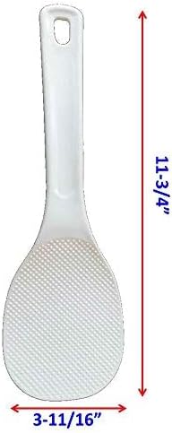 Extra Large Non Stick Plastic Rice Paddle Spatula, 11-3/4" Long, 1 pcs per case...