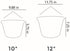 The HC Companies 12 Inch Euro Hanging Planter - Plastic Garden Hanging Baskets for Outdoor Plants, Clay...