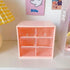 Mini Plastic Desktop Organizer with 6 Drawers,Small Parts Organizer,Desktop Drawer Cabinet for Makeup Office Craft Supplies,Sticker Organizer with...