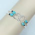 Elastic Beaded Ankle Bracelet for Women Double Layered Beaded Anklet Hollow Hearts Stretch Anklet Cute Boho Heart Foot Jewelry for Summer Beach We...