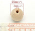 Wooden Beads (25mm) 1 Inch with 3/16 Inch Hole Pack of 50 Unfinished Wooden Bead Supplies Easily Threads, Smooth Natural Finish Paint and Stain by...