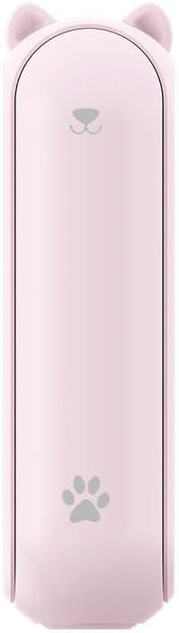 3-in-1 Mini Portable Fan with USB Rechargeable Power and Built-in Flashlight (Pink)...