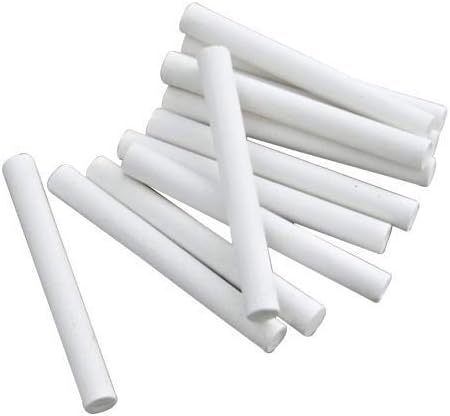 Dustless Chalks White Limestone Slate Pencils Chalk full size | Natural Lime Stone Slate Chalk (Pack of 48)...