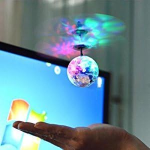 Flying Ball RC Toys For Children Goo Play For Child Ball Helicopter Gifts For Child Built-In-Shinning LED Disco Light Induction Ball Children Play...