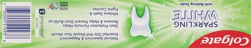 Colgate, Sparkling White Baking Soda Anticavity Fluoride Toothpaste Zing oz, Mint, 6 Ounce...