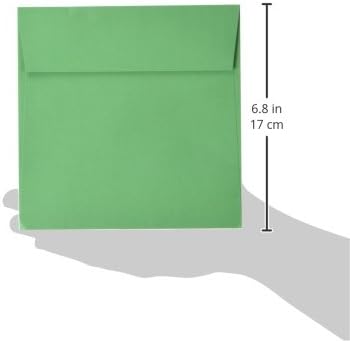 LUXPaper Square Invitation Envelopes | Peel & Press | 6" x 6" | Limelight Green | 80lb. Text | 50 Qty...