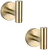 GERZWY Bathroom Brushed Gold Coat Hook SUS 304 Stainless Steel Single Towel/Robe Clothes Hook for Bath Kitchen Contemporary Hotel Style Wall Mount...