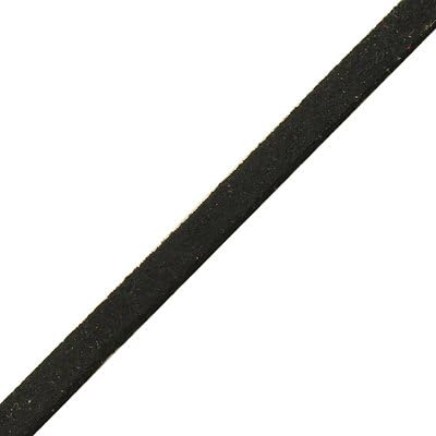 Black Faux Suede Cord Lace Leather Cord For Jewelry Making 3x1.5 mm-20 Feet....